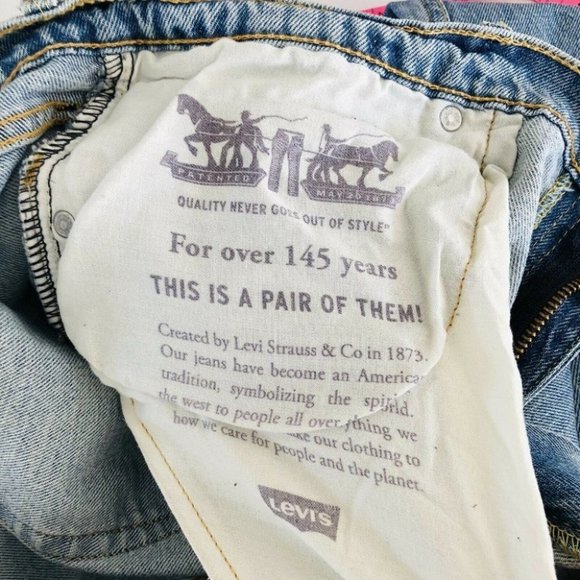 Levi's 512 Slim Taper BNWT Men's Jeans Light Wash Denim Size Waist 36 Length 34. - Picture 9 of 12